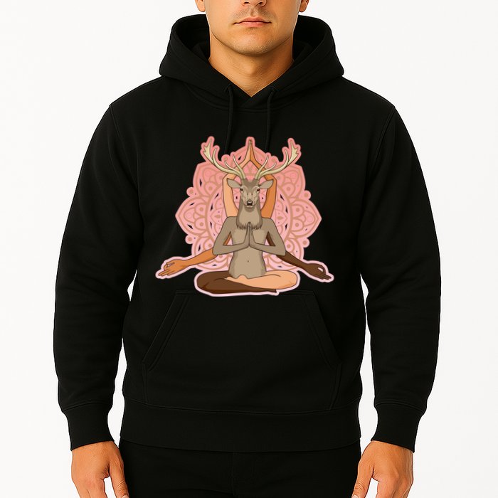 Multi-Ethnic Unity Yoga Deer Hoodie