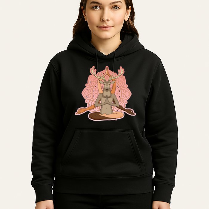 Multi-Ethnic Unity Yoga Deer Hoodie