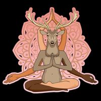 Multi-Ethnic Unity Yoga Deer Hoodie