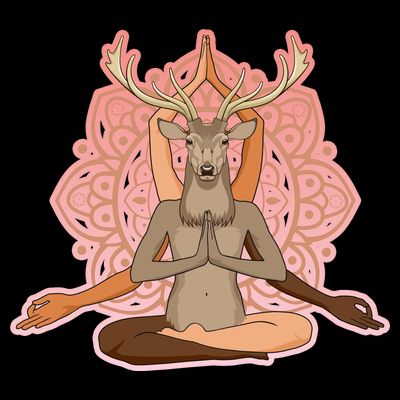 Multi-Ethnic Unity Yoga Deer T-Shirt