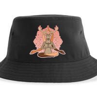 Multi-Ethnic Unity Yoga Deer Sustainable Bucket Hat