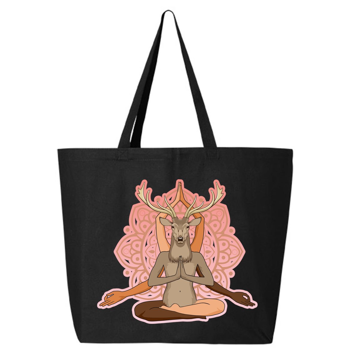 Multi-Ethnic Unity Yoga Deer 25L Jumbo Tote