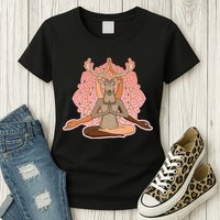 Multi-Ethnic Unity Yoga Deer Womens T-Shirt