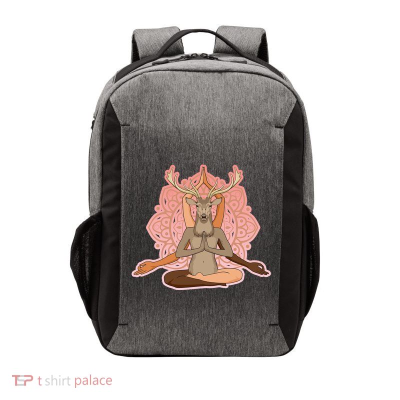 Multi-Ethnic Unity Yoga Deer Vector Backpack