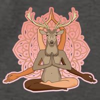 Multi-Ethnic Unity Yoga Deer Vector Backpack