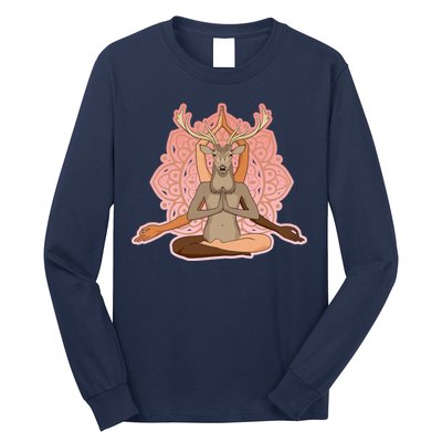 Multi-Ethnic Unity Yoga Deer Long Sleeve Shirt