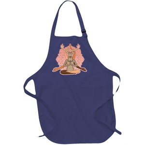 Multi-Ethnic Unity Yoga Deer Full-Length Apron With Pockets