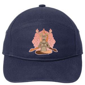 Multi-Ethnic Unity Yoga Deer 7-Panel Snapback Hat