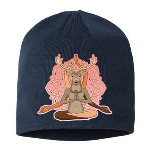 Multi-Ethnic Unity Yoga Deer Sustainable Beanie