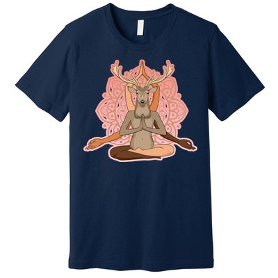 Multi-Ethnic Unity Yoga Deer Premium T-Shirt