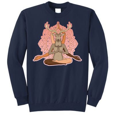 Multi-Ethnic Unity Yoga Deer Tall Sweatshirt