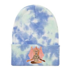 Multi-Ethnic Unity Yoga Deer Tie Dye 12in Knit Beanie