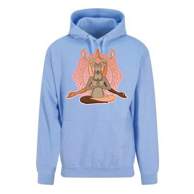 Multi-Ethnic Unity Yoga Deer Unisex Surf Hoodie