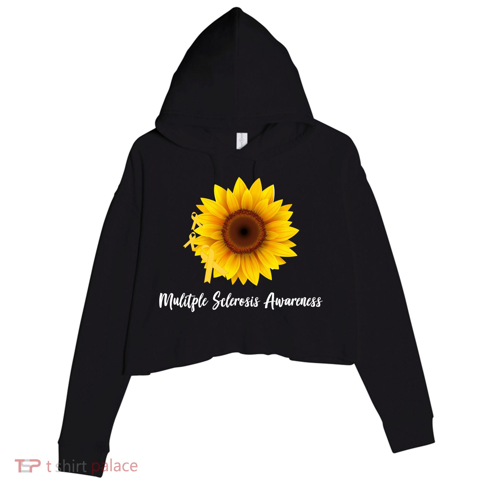 Multiple Sclerosis Awareness Sunflower Crop Fleece Hoodie