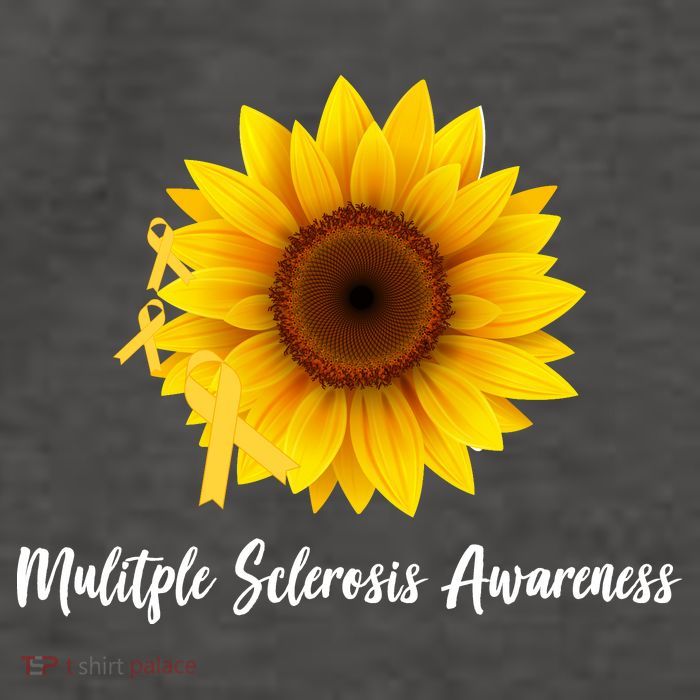 Multiple Sclerosis Awareness Sunflower Vector Backpack