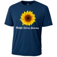 Multiple Sclerosis Awareness Sunflower Cooling Performance Crew T-Shirt