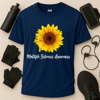 Multiple Sclerosis Awareness Sunflower Cooling Performance Crew T-Shirt