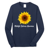 Multiple Sclerosis Awareness Sunflower Long Sleeve Shirt