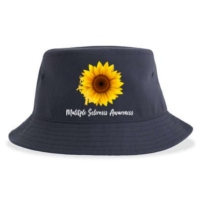 Multiple Sclerosis Awareness Sunflower Sustainable Bucket Hat