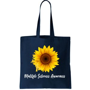 Multiple Sclerosis Awareness Sunflower Tote Bag