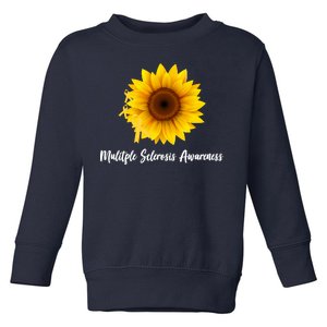 Multiple Sclerosis Awareness Sunflower Toddler Sweatshirt