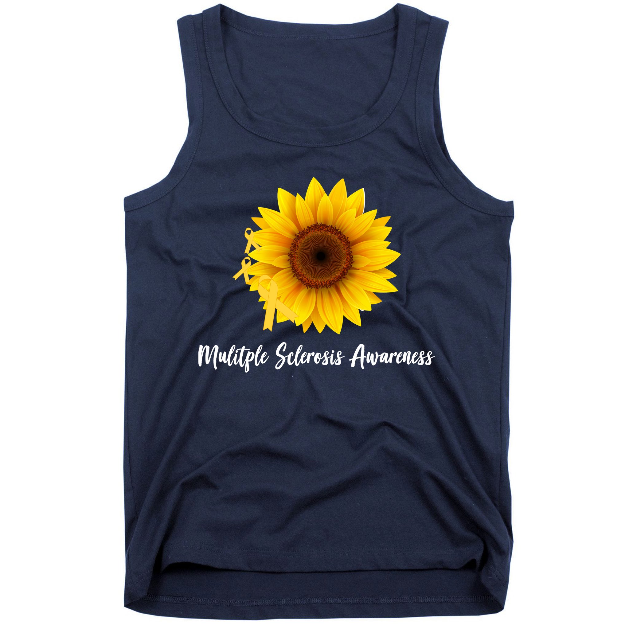 Multiple Sclerosis Awareness Sunflower Tank Top