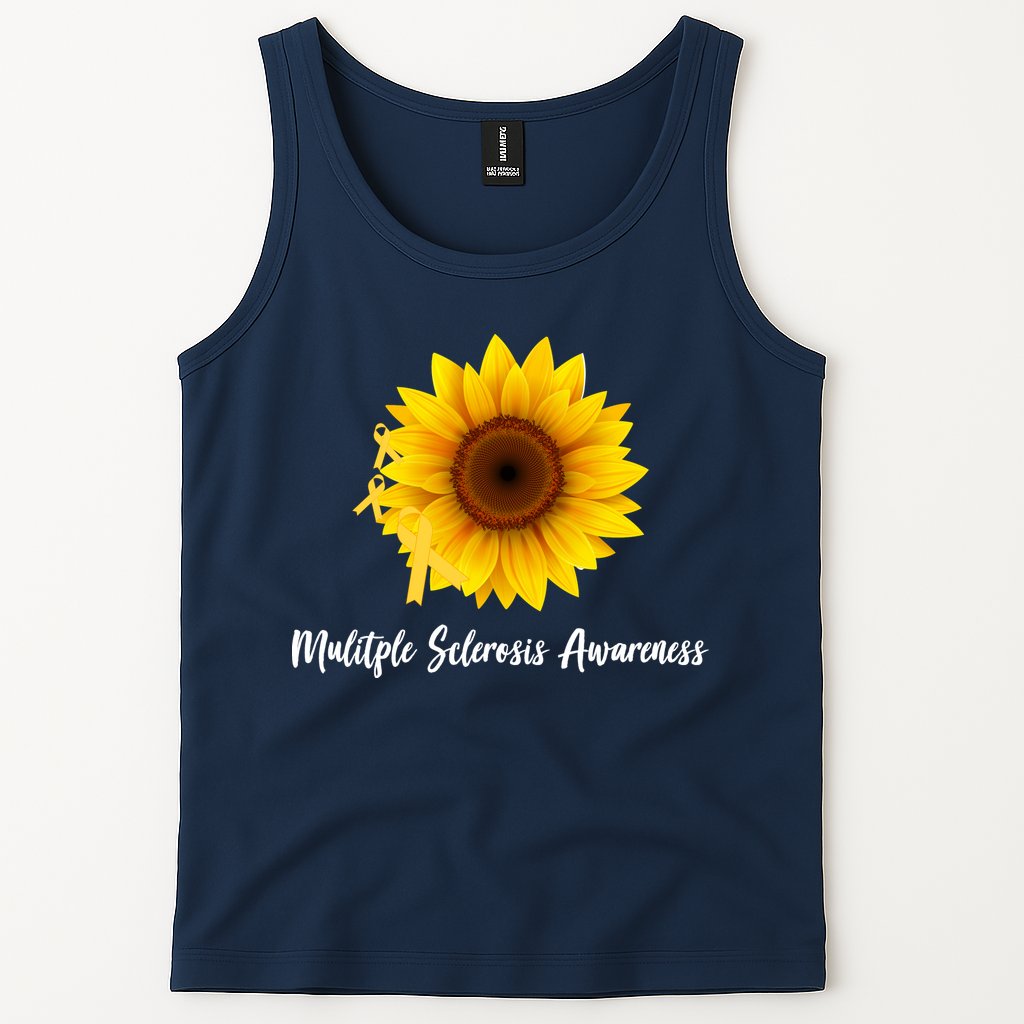 Multiple Sclerosis Awareness Sunflower Tank Top