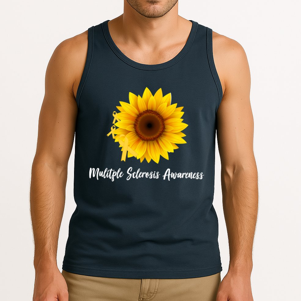 Multiple Sclerosis Awareness Sunflower Tank Top