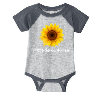 Multiple Sclerosis Awareness Sunflower Infant Baby Jersey Bodysuit