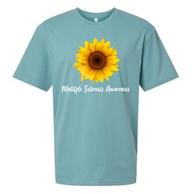 Multiple Sclerosis Awareness Sunflower Sueded Cloud Jersey T-Shirt