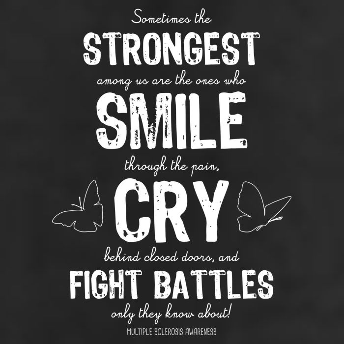 Multiple Sclerosis MS Awareness Fight Battles Quote  Cool Comfort Performance Bucket Hat