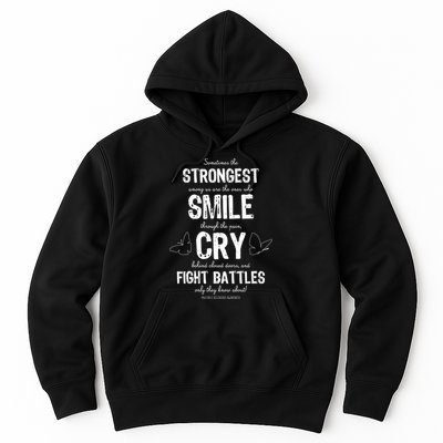Multiple Sclerosis MS Awareness Fight Battles Quote  Hoodie