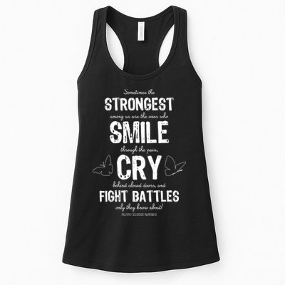 Multiple Sclerosis MS Awareness Fight Battles Quote  Womens Tank Top