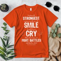Multiple Sclerosis MS Awareness Fight Battles Quote  Premium T-Shirt
