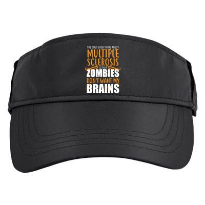 Multiple Sclerosis Zombie Don't Want My Brains Adult Drive Performance Visor