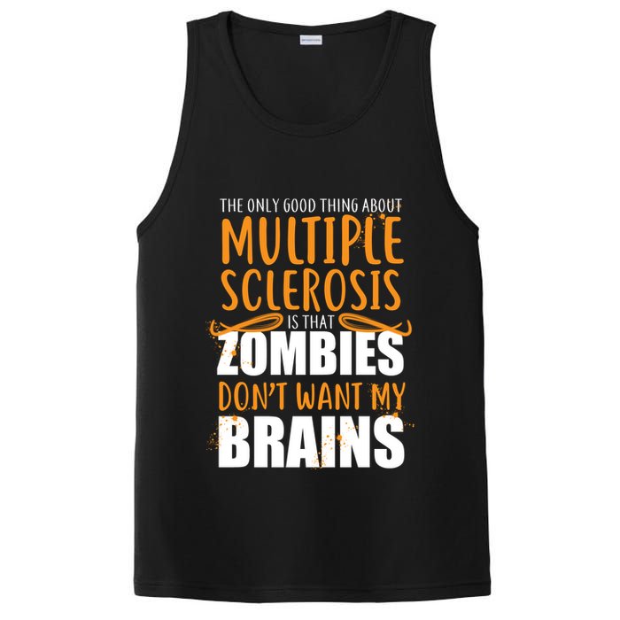 Multiple Sclerosis Zombie Don't Want My Brains PosiCharge Competitor Tank