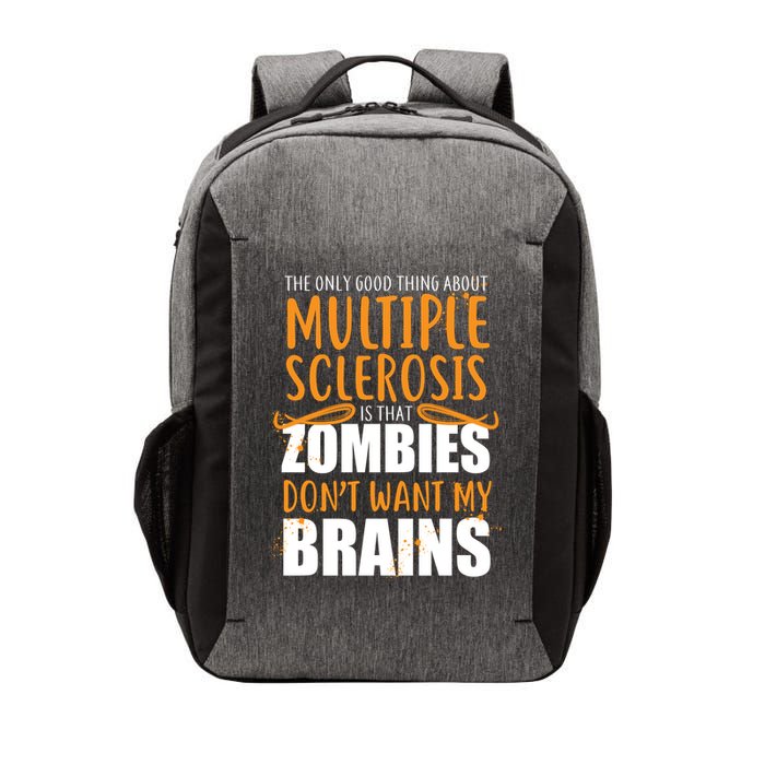 Multiple Sclerosis Zombie Don't Want My Brains Vector Backpack