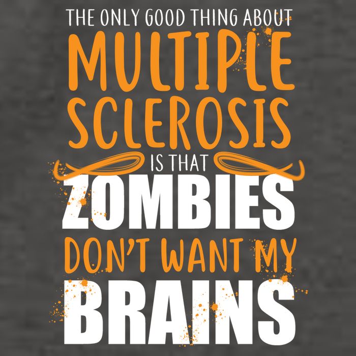Multiple Sclerosis Zombie Don't Want My Brains Vector Backpack