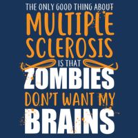 Multiple Sclerosis Zombie Don't Want My Brains 7-Panel Snapback Hat