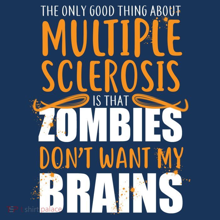 Multiple Sclerosis Zombie Don't Want My Brains Magnet