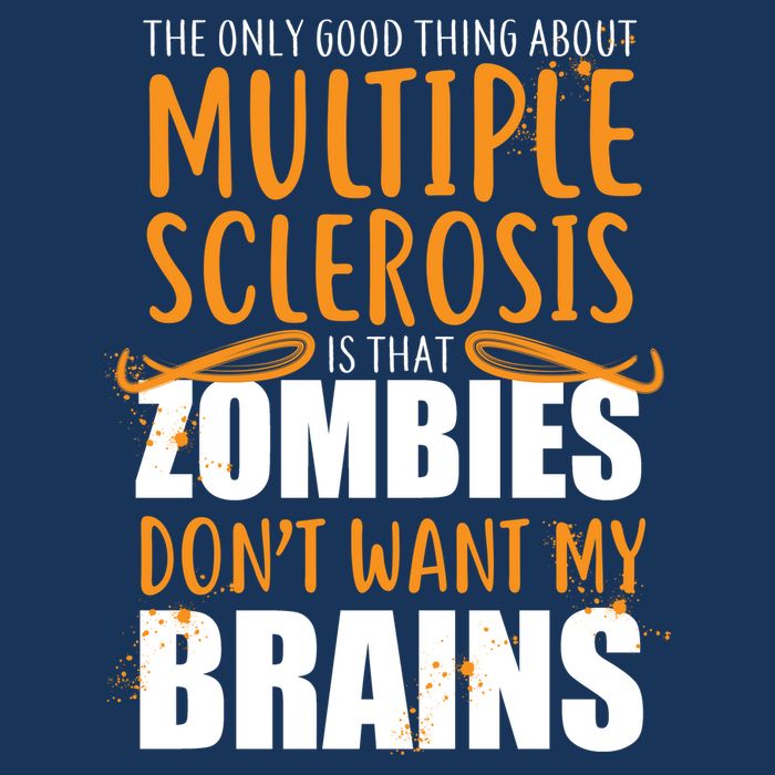 Multiple Sclerosis Zombie Don't Want My Brains Premium T-Shirt