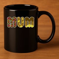 Mum Cute Cartoon 11oz C Handle Ceramic Mug