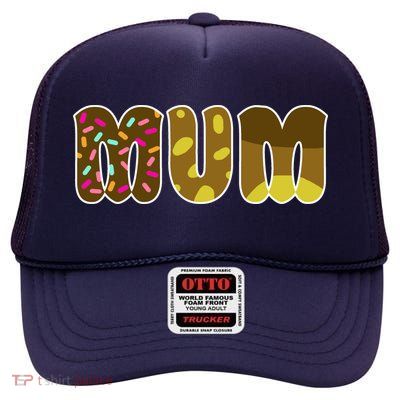 Mum Cute Cartoon High Crown Mesh Back Trucker Hat