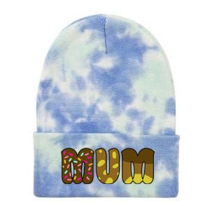 Mum Cute Cartoon Tie Dye 12in Knit Beanie