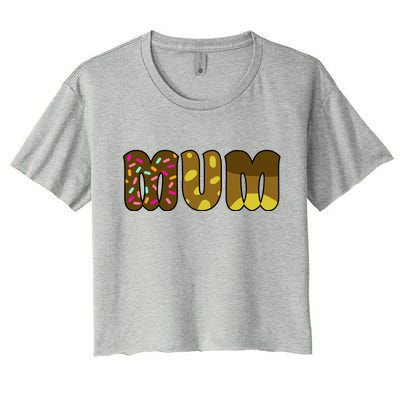 Mum Cute Cartoon Women's Crop Top Tee