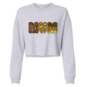 Mum Cute Cartoon Cropped Pullover Crew