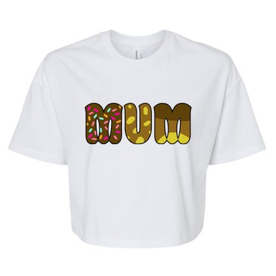 Mum Cute Cartoon Bella+Canvas Jersey Crop Tee