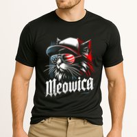 Meowica Usa Merica Cat 4th Of July Funny Patriotic Cooling Performance Crew T-Shirt