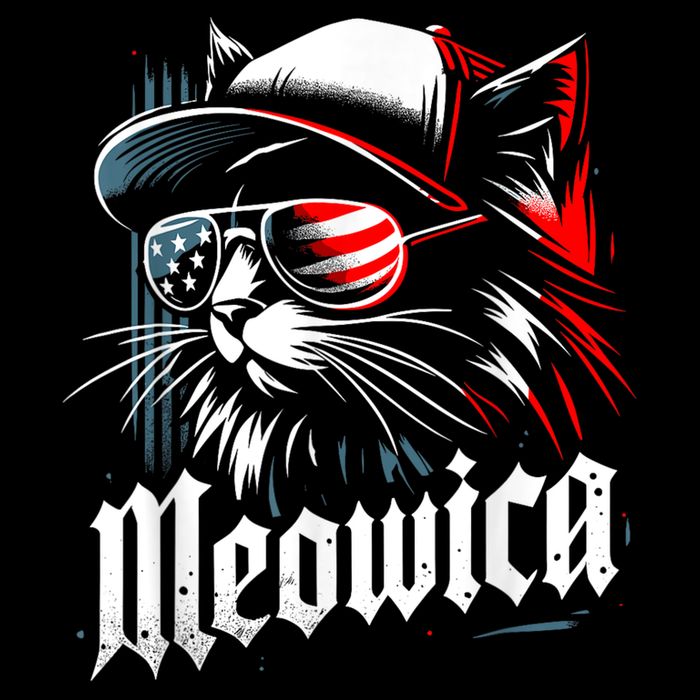 Meowica Usa Merica Cat 4th Of July Funny Patriotic City Backpack