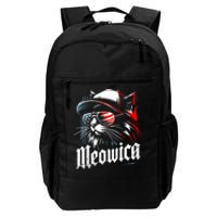 Meowica Usa Merica Cat 4th Of July Funny Patriotic Daily Commute Backpack